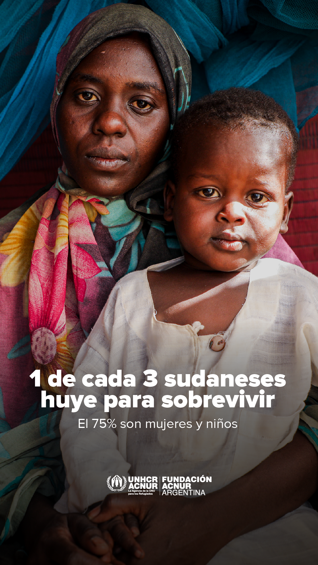 Sudán del Sur. Sumia Hassan y su familia huyeron del conflicto en Sudán, que ahora ha entrado en su segundo año.